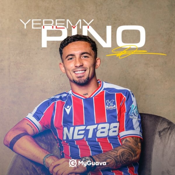 Official: Crystal Palace signs Huang Qian s 22-year-old winger Pino. It is reported that the transfer fee is 30 million euros + floating